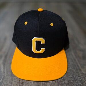 NEW!  LETTER C Hat Letter C Baseball Cap Baseball Hat Black and Yellow (No Tags)
